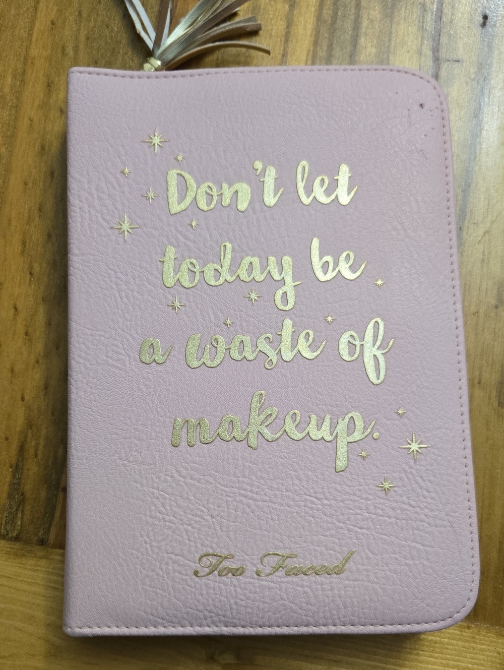 Bando Journal & Too Faced Makeup Zip Up Cover NEW HTF 200 Page Journal& Stickers